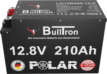 210Ah Bulltron Polar LiFePO4 12.8V Akku mit Smart BMS, Bluetooth App und Heizung